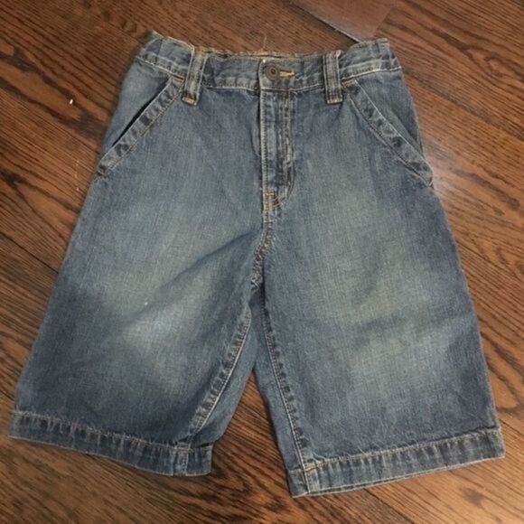 OLD NAVY Boys Denim Painter Jean Shorts Size 8 - Picture 1 of 8